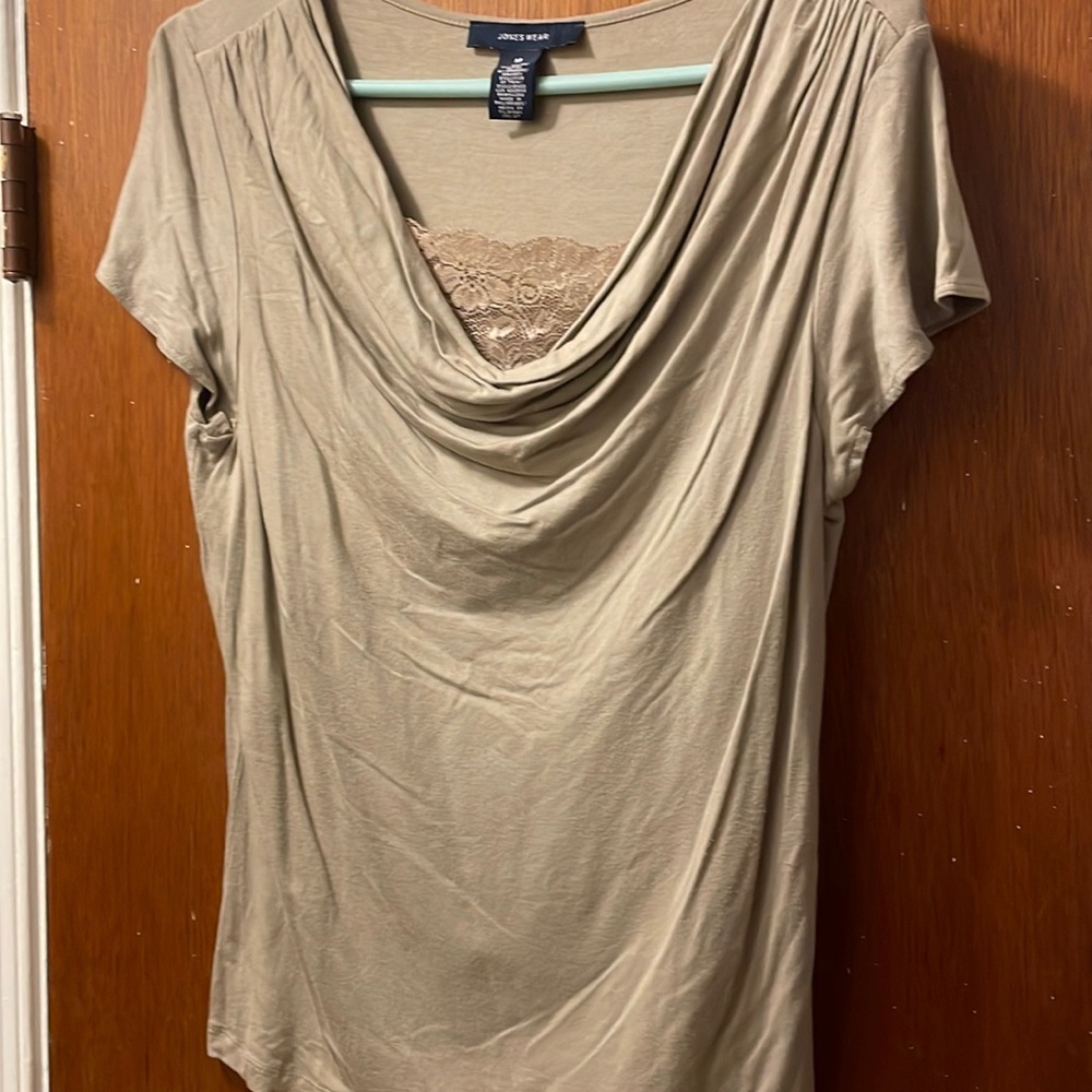 Taupe top